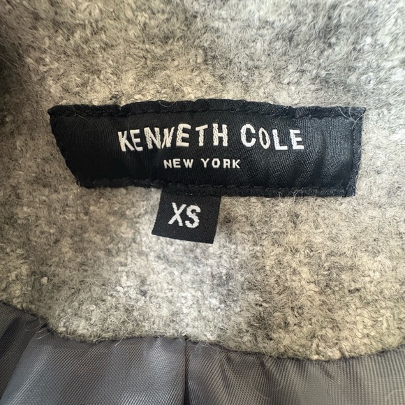 Kenneth Cole Women's Light Gray Trench Coat - Picture 3 of 4